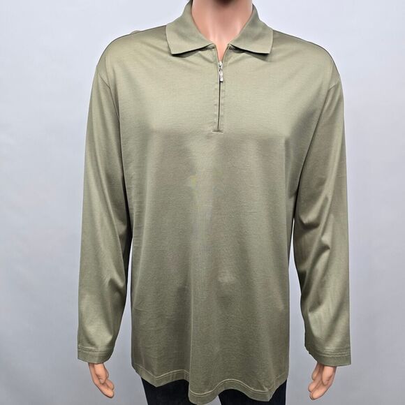 NWOT Visconti Sport Half / Quarter Zip Polo Sweater Made in Italy Men XXL 2XL - Picture 3 of 13